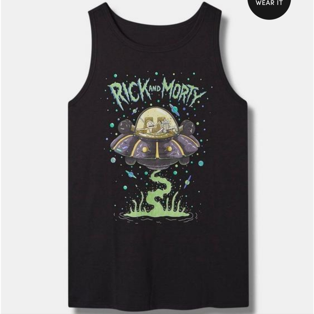 Torrid Rick & Morty Tank Size 4X NWT